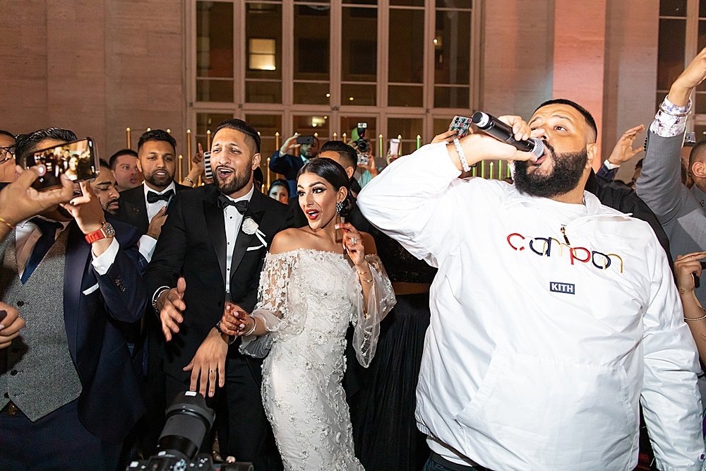 This 3-day Indian Wedding for the Venus et Fleur founders ended with a beautiful Eternity Rose filled reception and a surprise performance by DJ Khaled at The Historic Alfred I. DuPont Building in Miami, FL