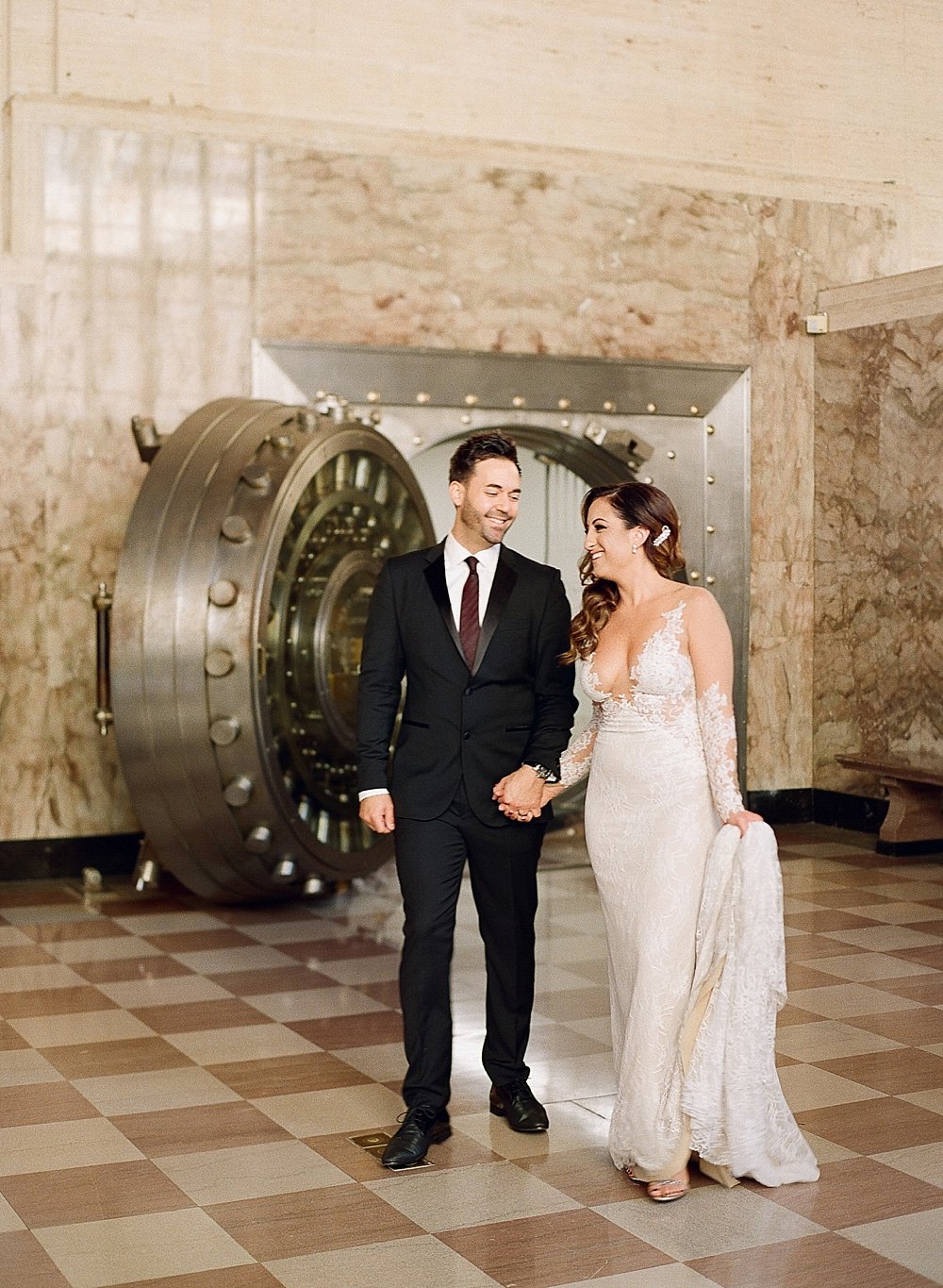 This moody and eclectic wedding at the historical DuPont Building in Miami, Florida is sure to make you swoon.