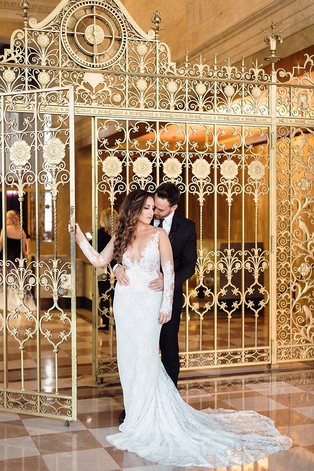 This moody and eclectic wedding at the historical DuPont Building in Miami, Florida is sure to make you swoon.