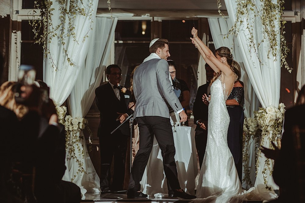 modern-day traditional wedding, bride and groom, miami wedding at the Alfred I Dupont Building