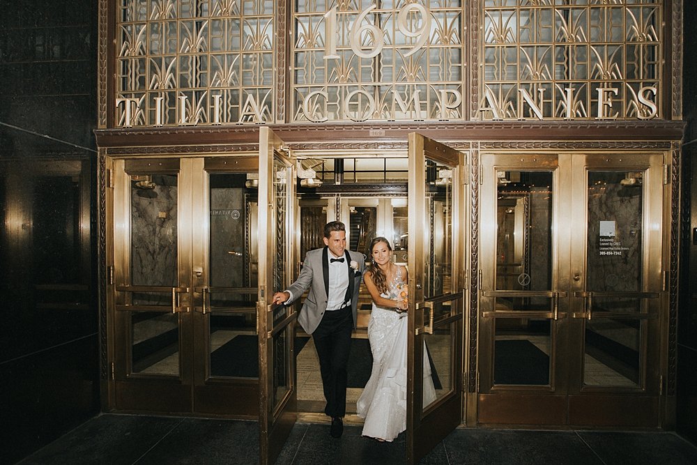 modern-day traditional romance, bride and groom, miami wedding at the Alfred I Dupont Building