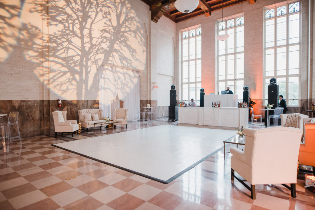 How to Plan Your Wedding Reception Floor Plan - The DuPont Building, Miami FL