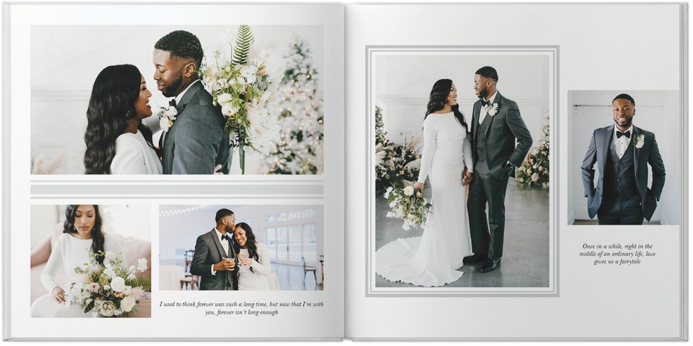 wedding photo album options for luxury couples