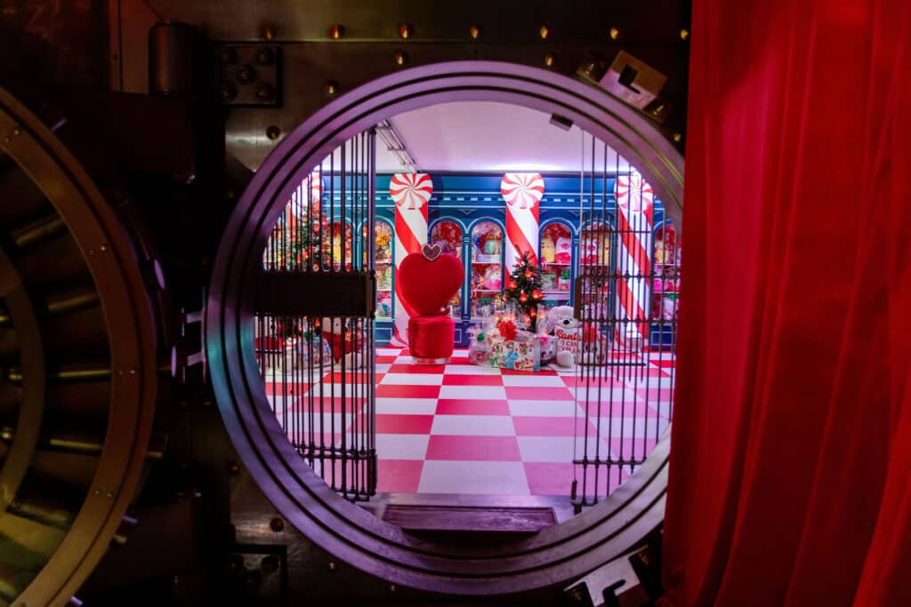 Luxury kids’ holiday party section with curated design and premium entertainment