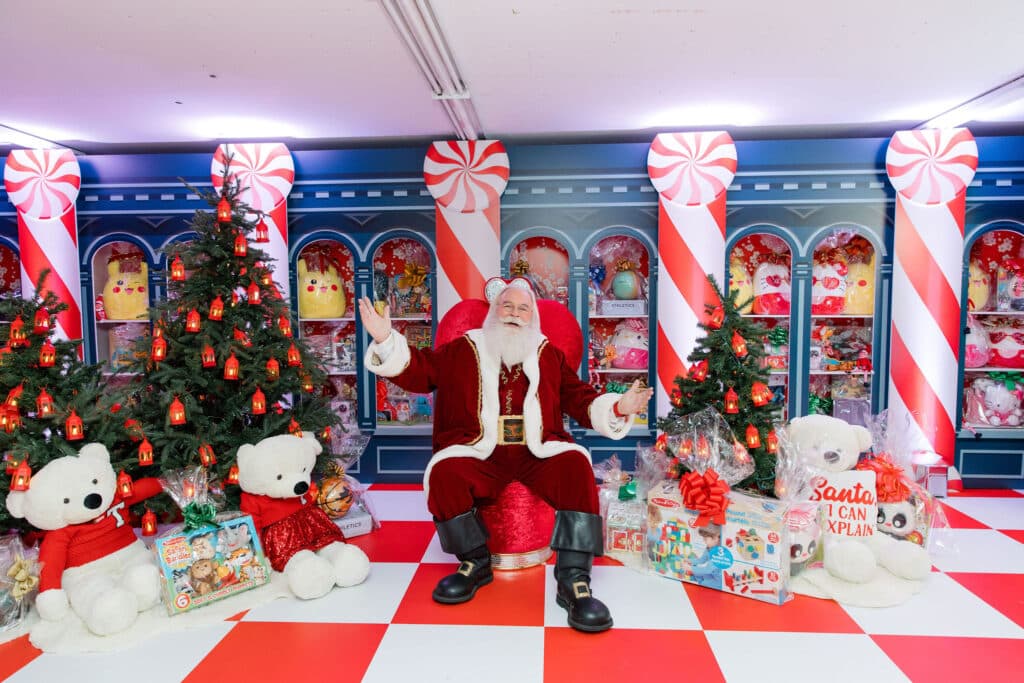 Luxury kids’ holiday party section with curated design and premium entertainment