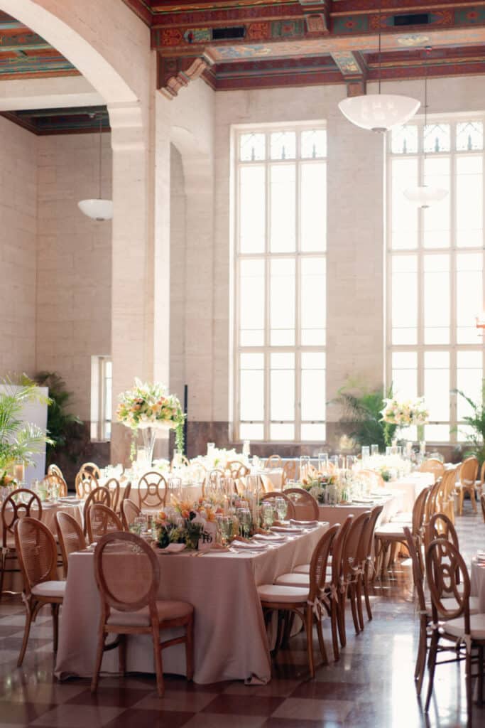 Miami wedding venue reception inside the Historic Alfred I. duPont Building