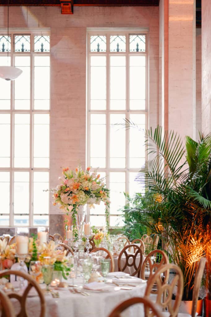 Miami wedding venue reception inside the Historic Alfred I. duPont Building