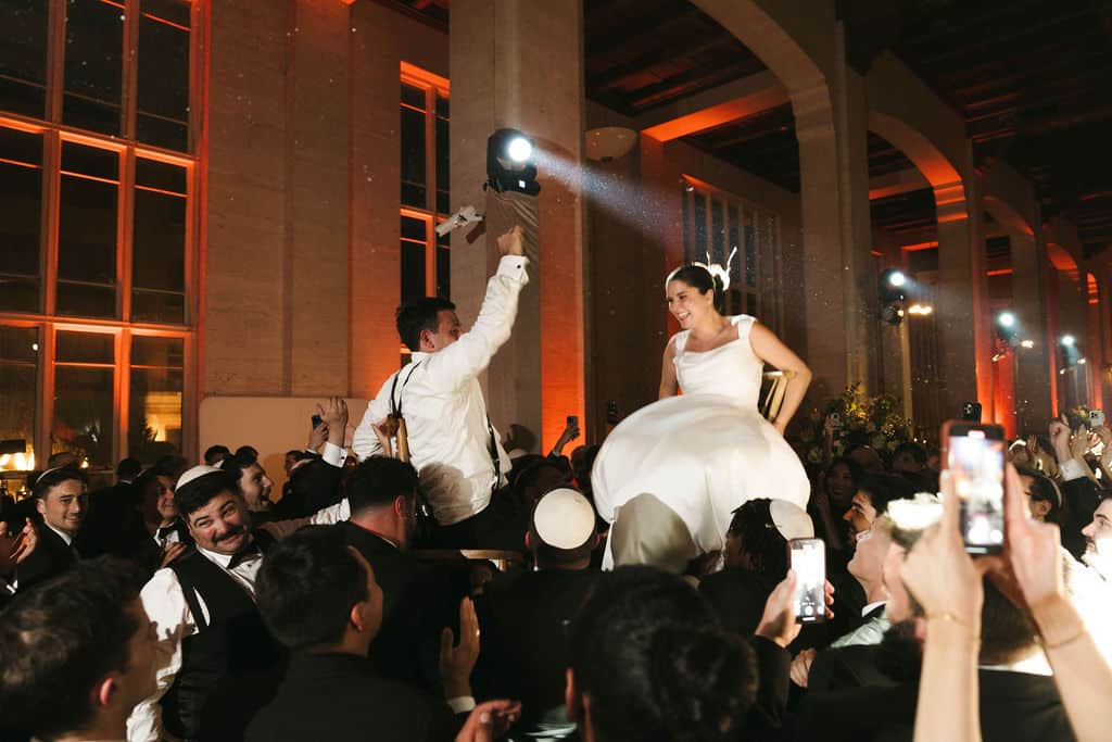 Jewish wedding hora at Miami wedding venue reception