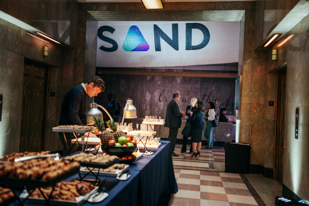 Catering service during Miami corporate conference event