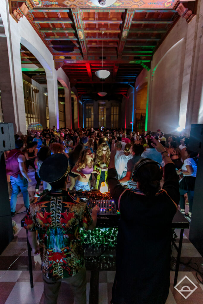 DJ performing during an experiential event at a Miami event venue